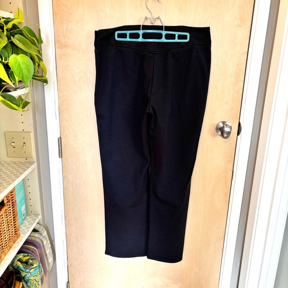 Mark Zunino Black Straight High Waisted Leg Stretch Business Women's Pants - Picture 2 of 5